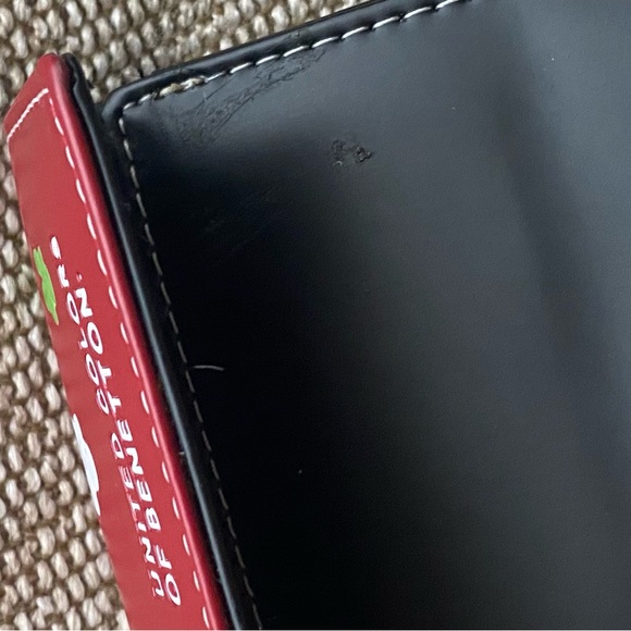 United Colors of Benetton Wallet. Red and Black with Flowers and Logo. EUC. - Picture 6 of 8